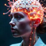 An illustration comparing the mimicking nature of Artificial Intelligence with the creative, synthesized mind of Synthetic Intelligence.